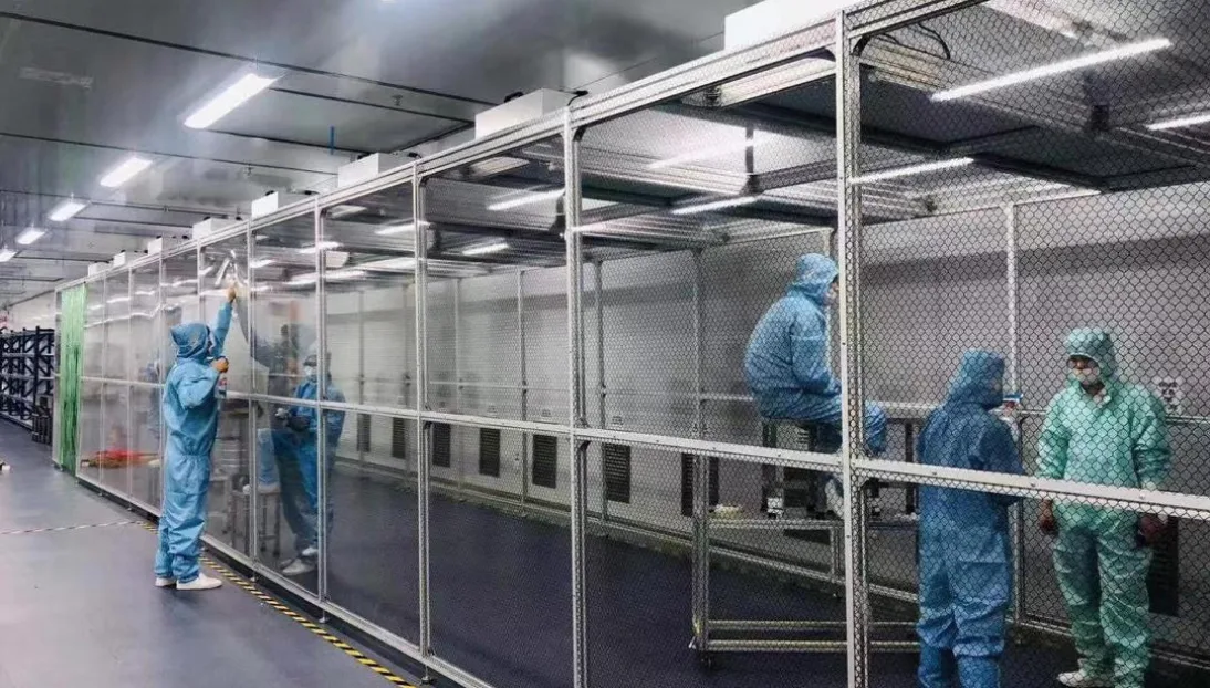 HEPA and ULPA filters installed in cleanroom